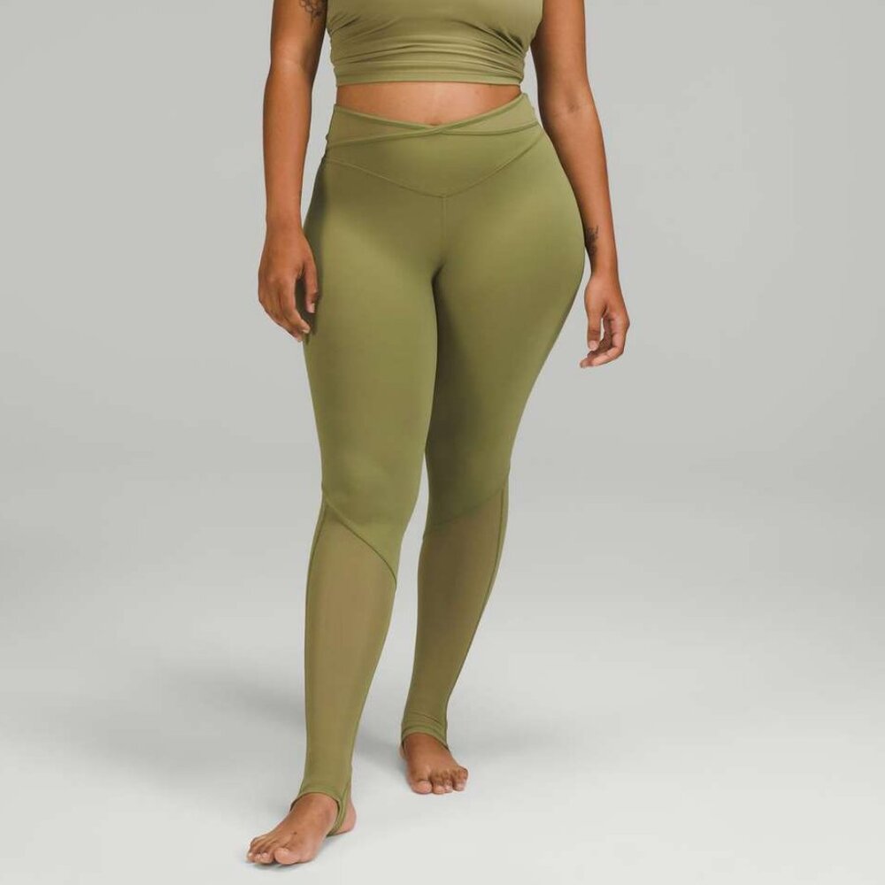 Lululemon Women's Nulu and Crisscross Mesh Stirrup Tight - Green